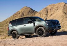 Incredible Hulk: New Nissan Armada Pro-4X The Nissan Armada Pro-4X comes standard with four-wheel drive, an electronically locking rear differential, and two-speed transfer case. Photo courtesy of Nissan