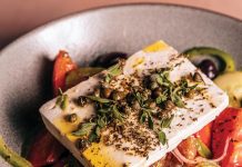Table for Two: Escape to Mykonos at Violí The horiatiki salad