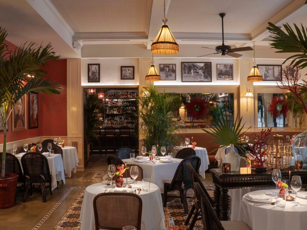 Inside Le Colonial Naples. Photo by Eric Laignel