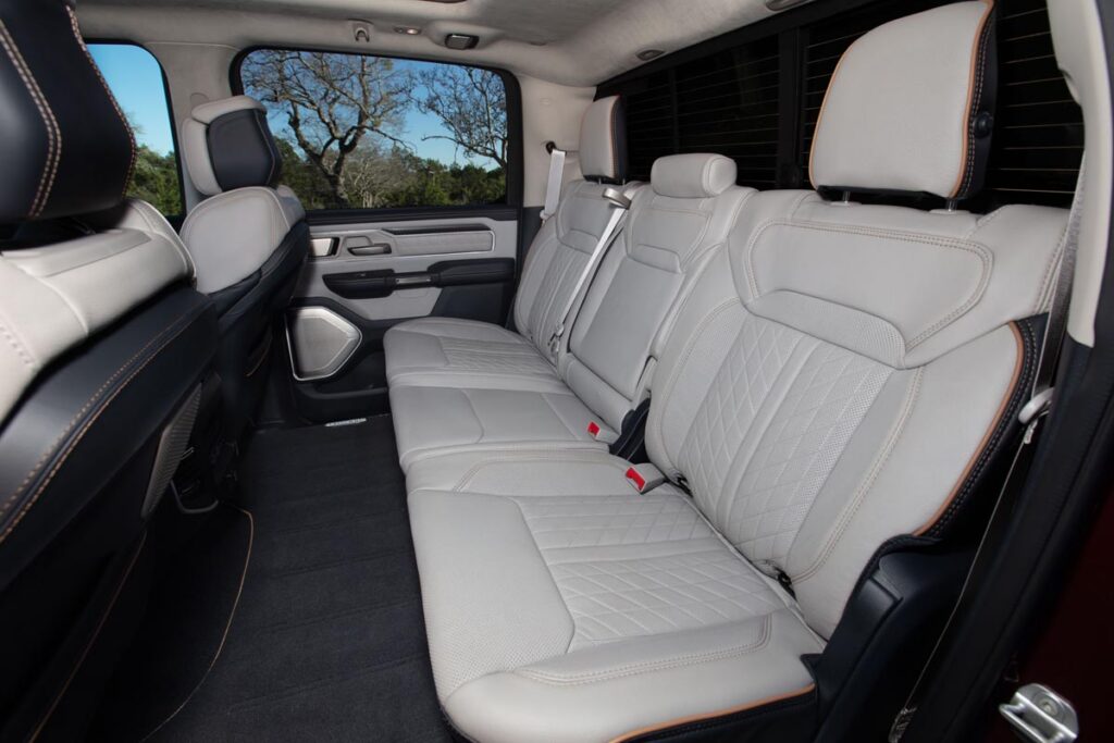 Back seat riders enjoy ample legroom. Photo courtesy of Stellantis